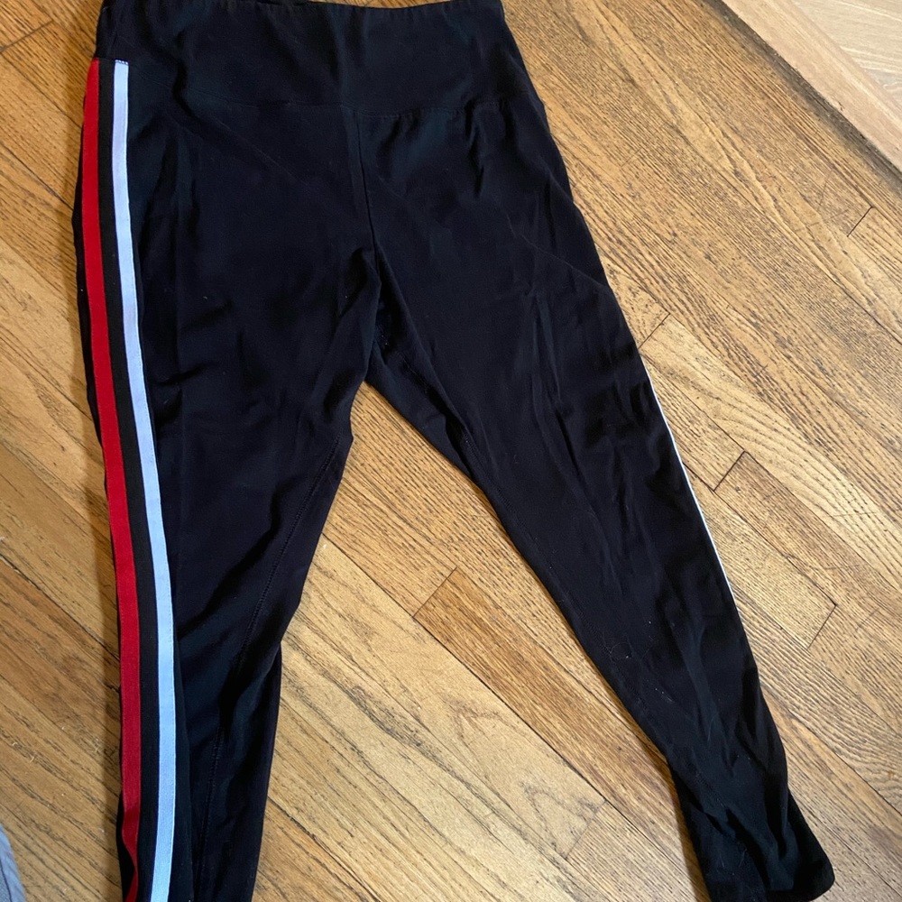 Garage race striped leggings